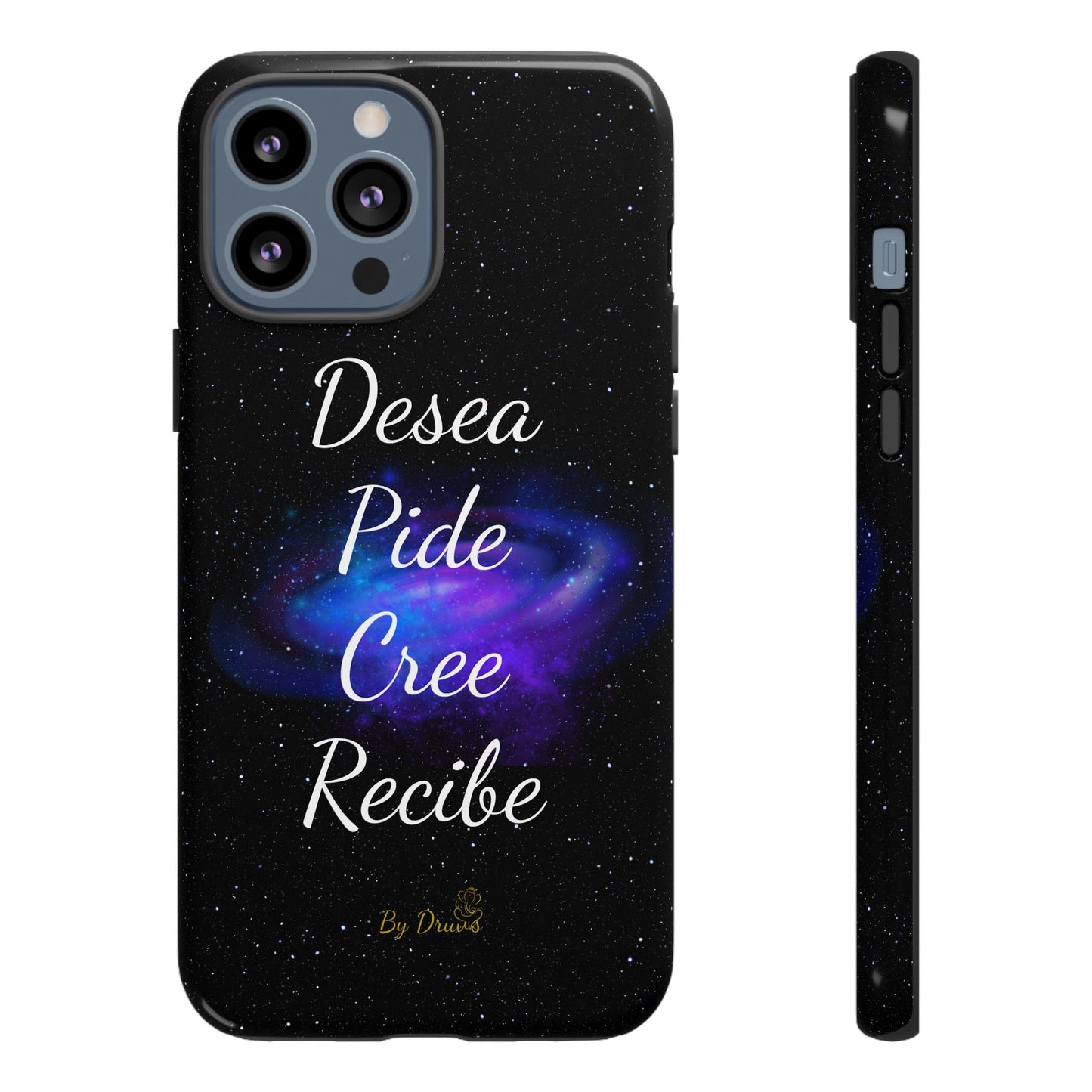 Funda para Móvil, Desea, Pide, Cree, Recibe, Ley de Atracción, Pensamiento Positivo,  iPhone, Samsung, Google Pixel, Carcasa para movil