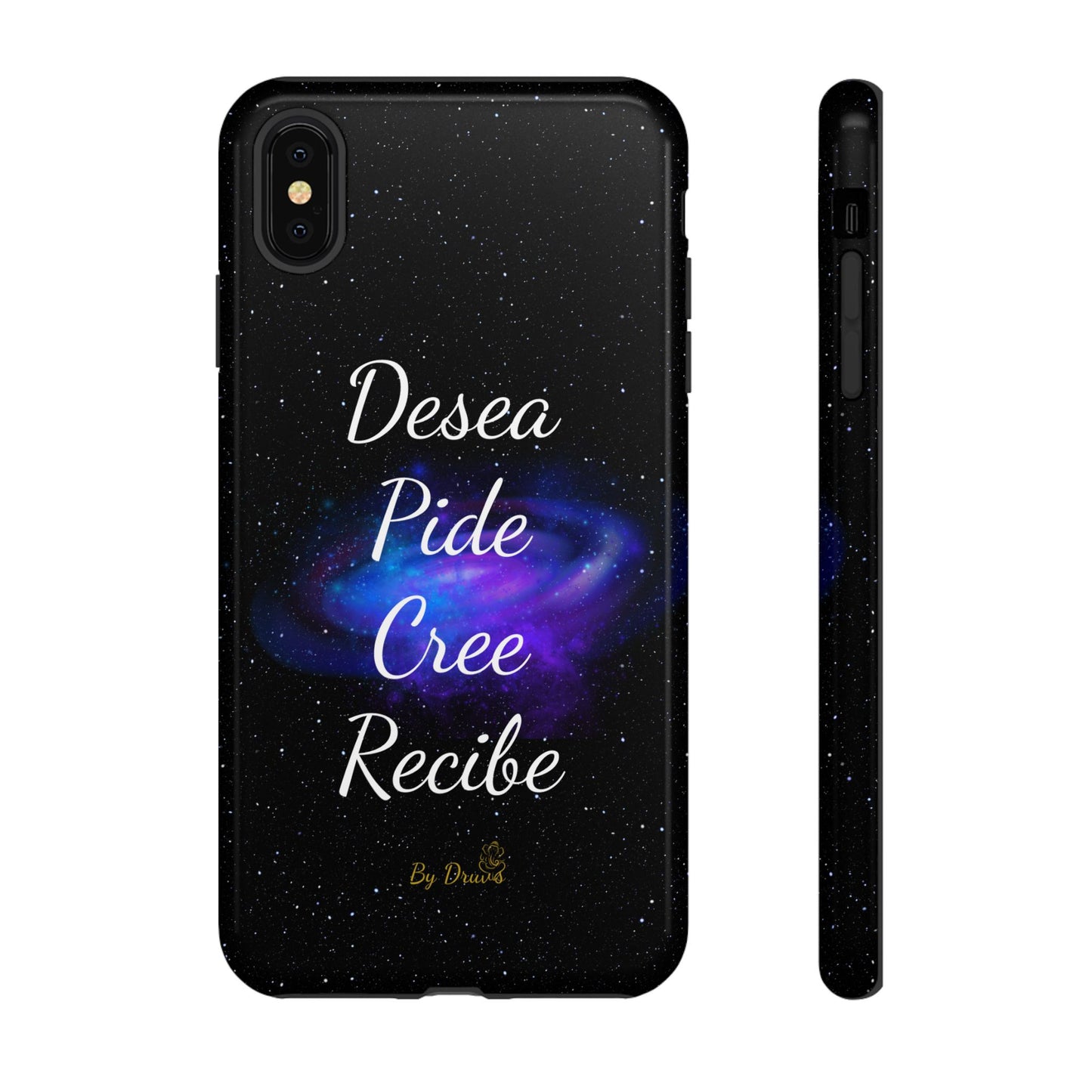 Funda para Móvil, Desea, Pide, Cree, Recibe, Ley de Atracción, Pensamiento Positivo,  iPhone, Samsung, Google Pixel, Carcasa para movil