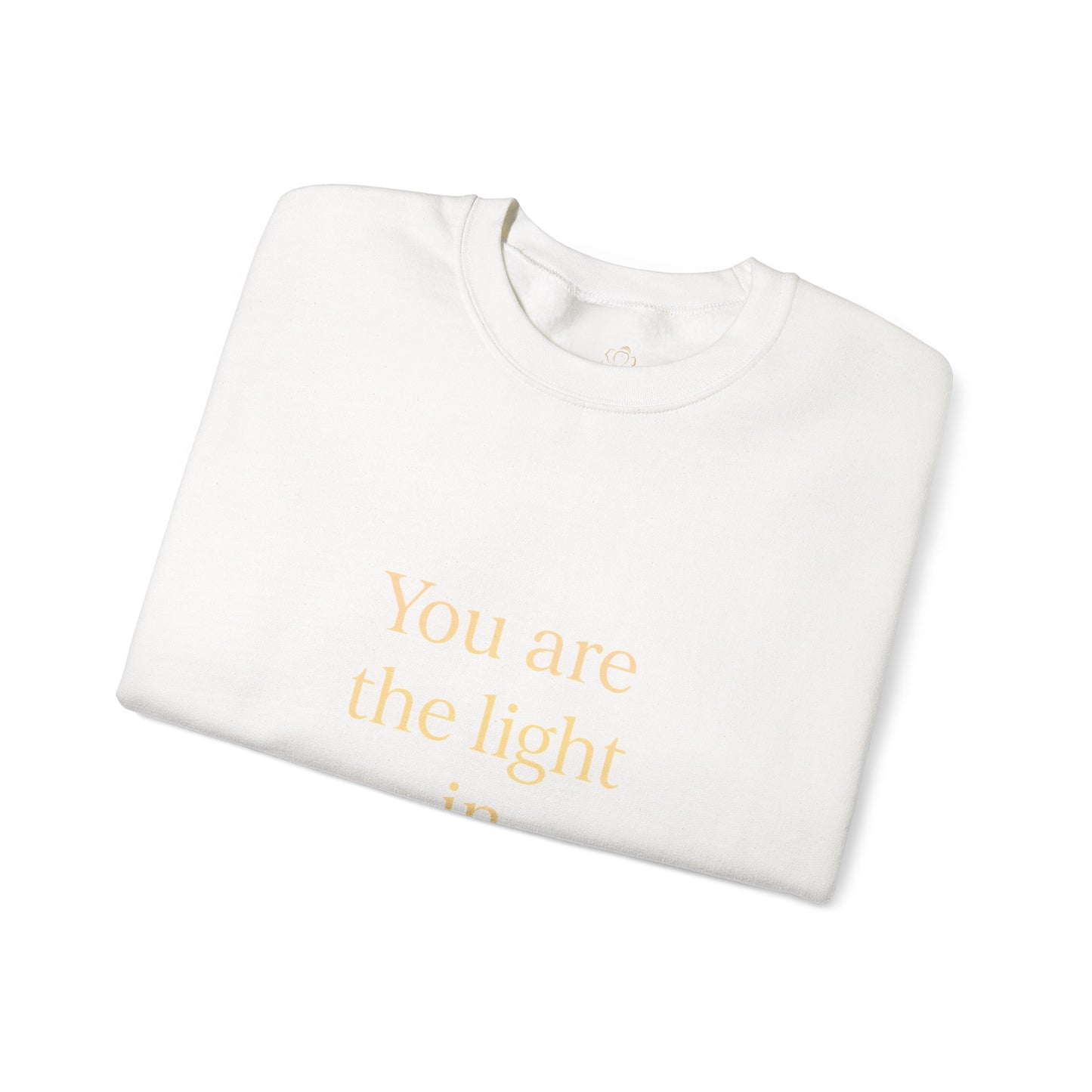 You Are the Light in Winter’s Heart – Inspirational Quote Sweatshirt (Unisex)