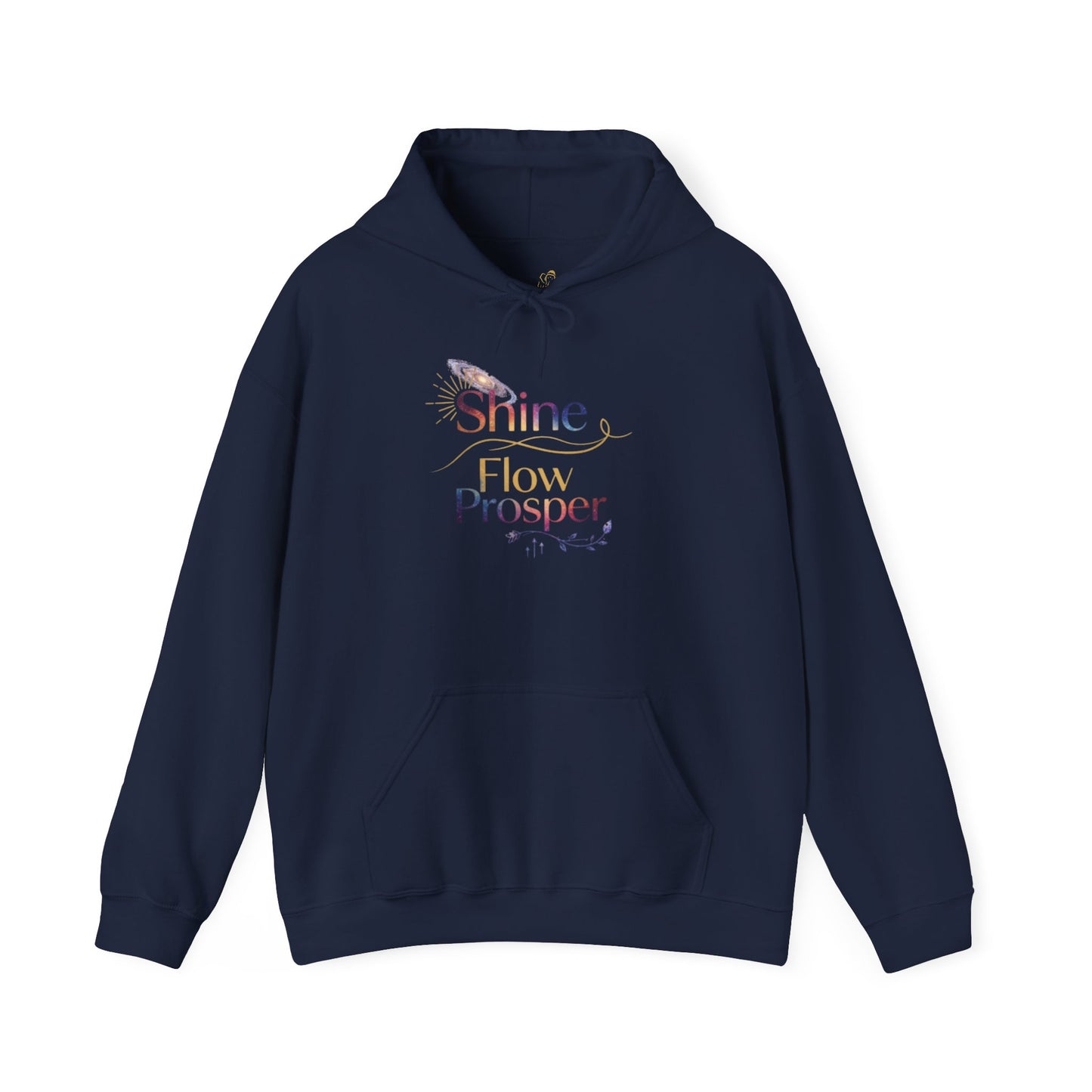 Shine Flow Prosper – Spiritual Manifestation Hoodie