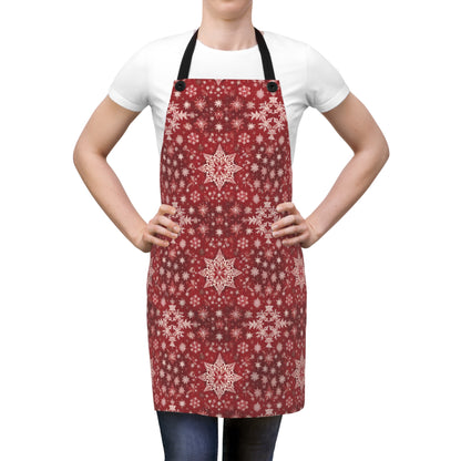 Christmas Star Snowflake Apron