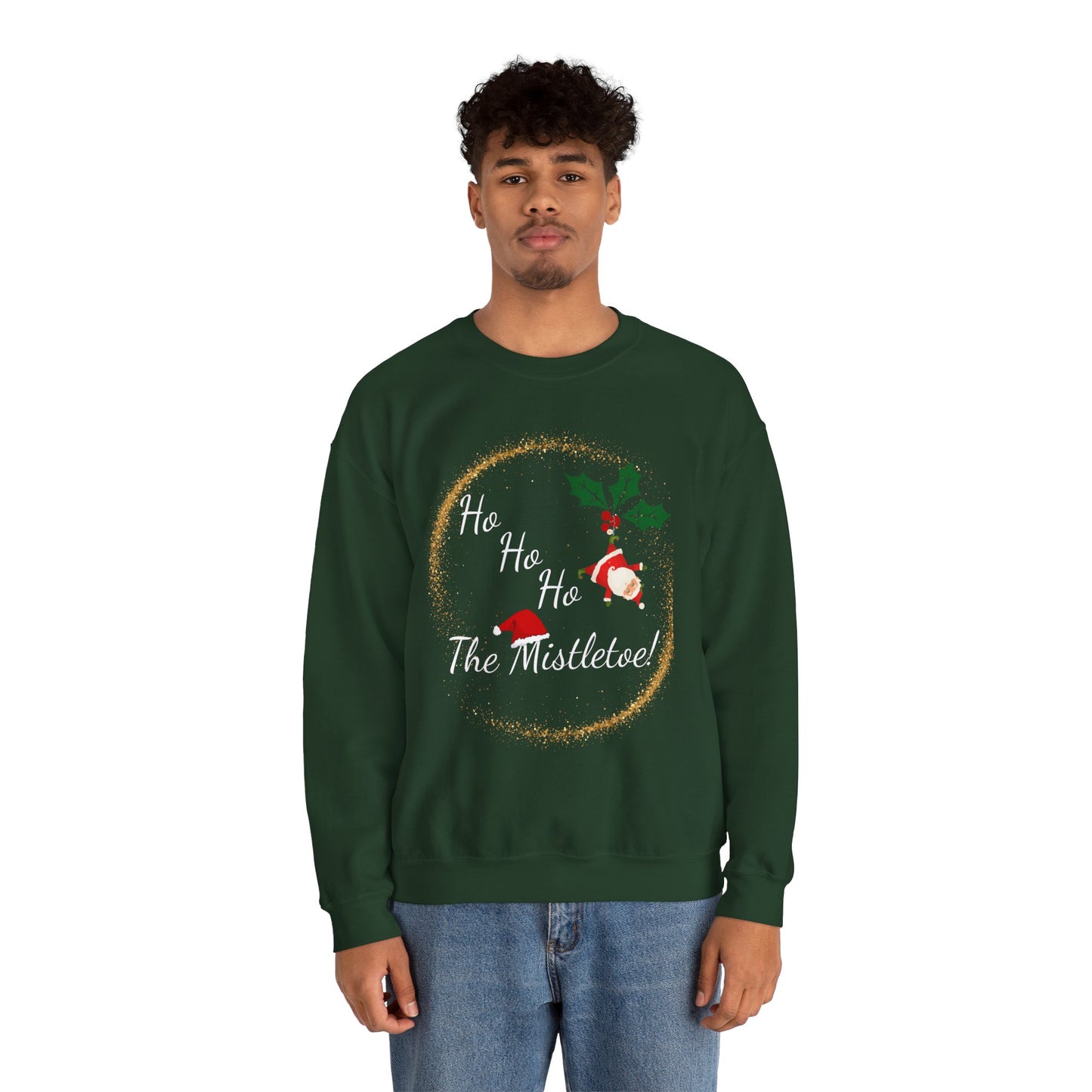 Christmas Sweatshirt, Unisex Sweater, Holiday Season, Mistletoe Sweatshirt, Ugly Christmas Sweater, Winter Season, Ho Ho Ho, Mistletoe