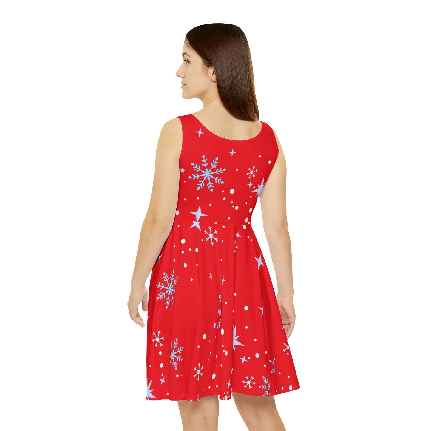 Red Snowflake Dress, Winter Season, Holiday Season, Dresses, Gifts for her