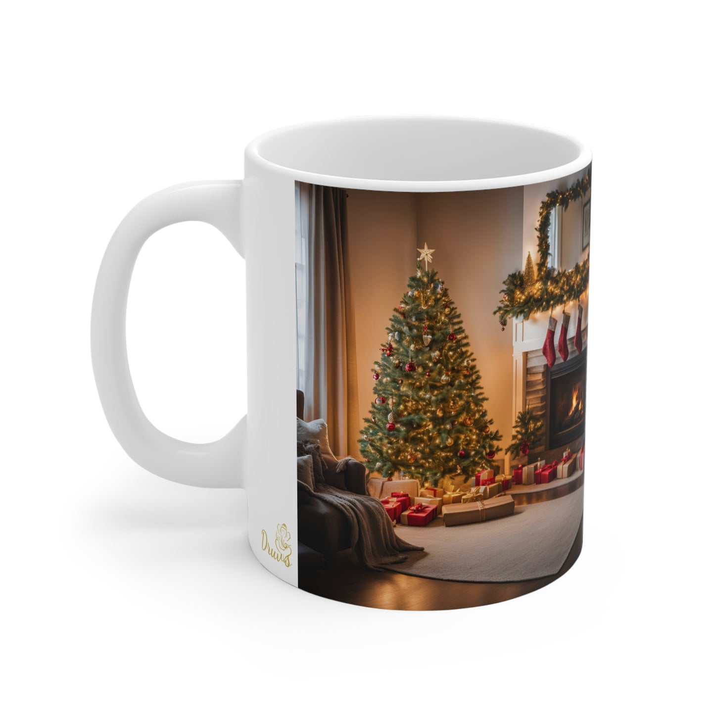 Mug - Christmas tree and chimney 11oz