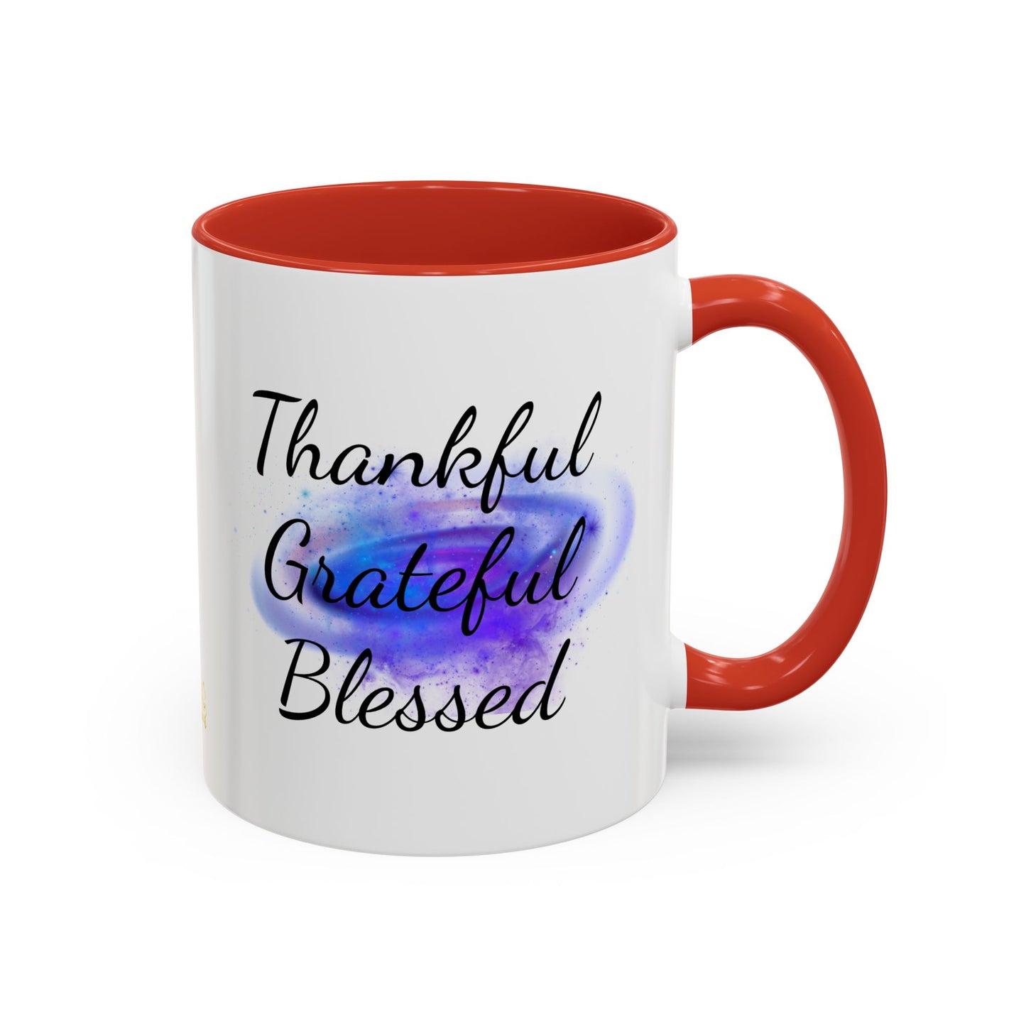 Two Tone Inspirational Mug, Gratitude Mug, Blessed, Grateful, Thankful Mug, Daily Inspirational