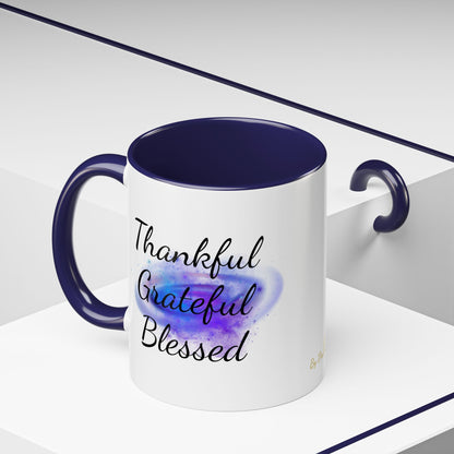 Two Tone Inspirational Mug, Gratitude Mug - Druvs