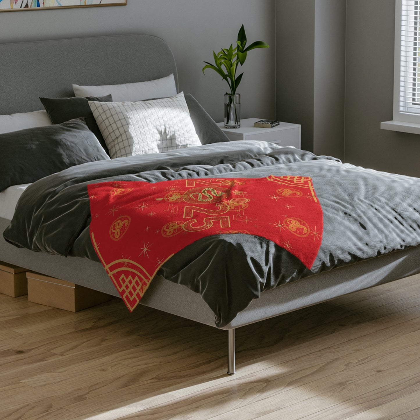 Year of Snake Chinese New Year Red Blanket Blanket