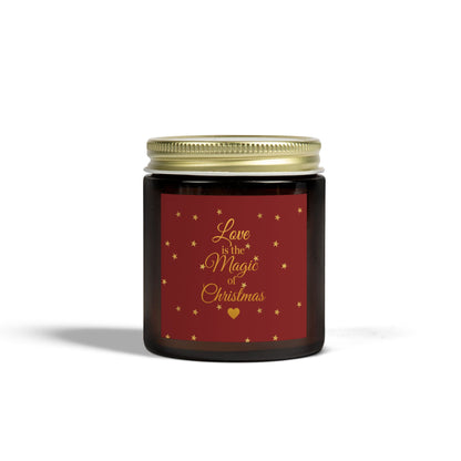 Love is the Magic of Christmas – Festive Red & Gold Scented Candle