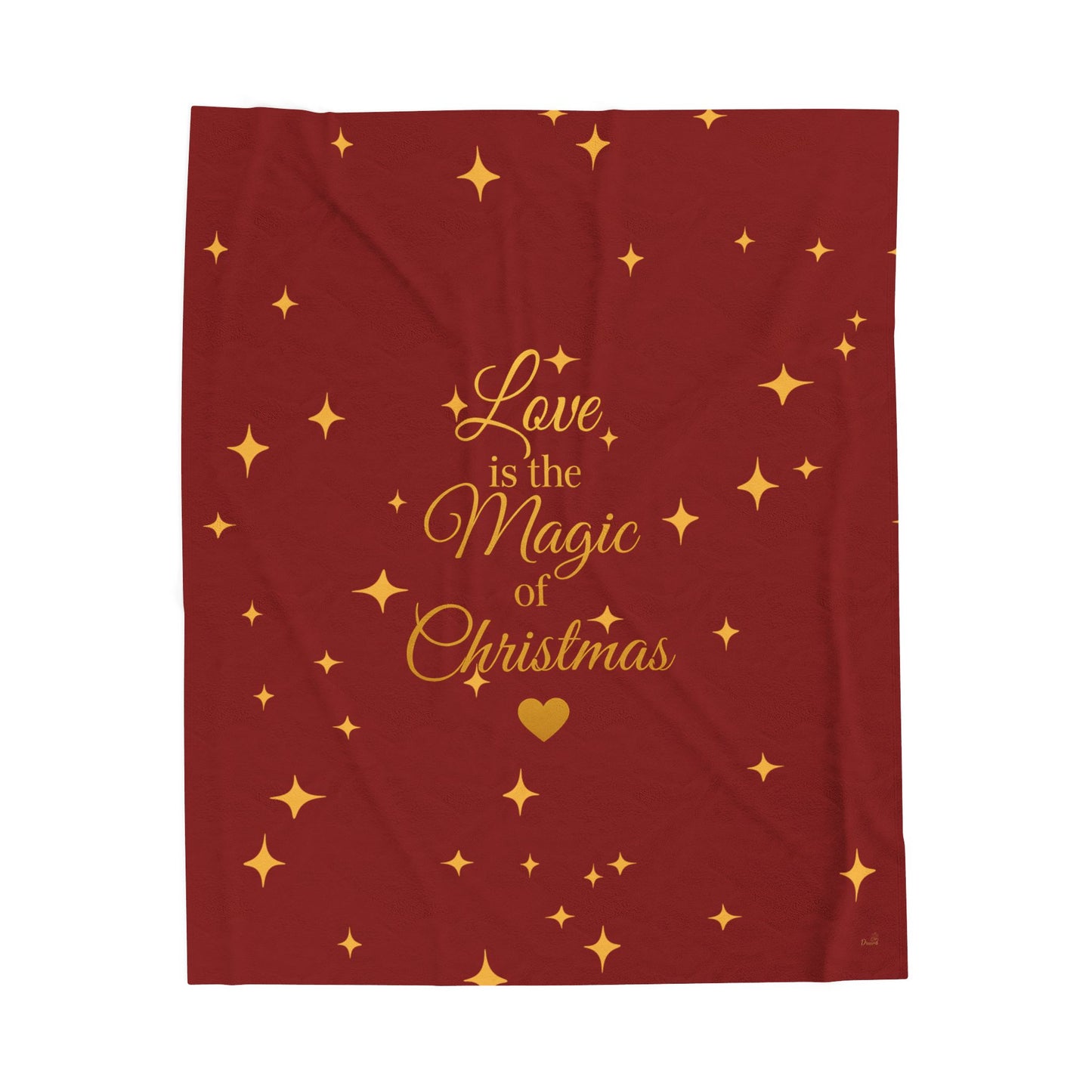 Love is the Magic of Christmas – Velveteen Throw Blanket