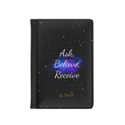 Passport Cover- Manifest your dream travel, Ask, Believe Receive, Law of Attraction