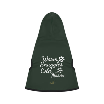 Warm Snuggles, Cold Noses – Christmas Pet Hoodie | Cozy Winter Dog Outfit by Druvs