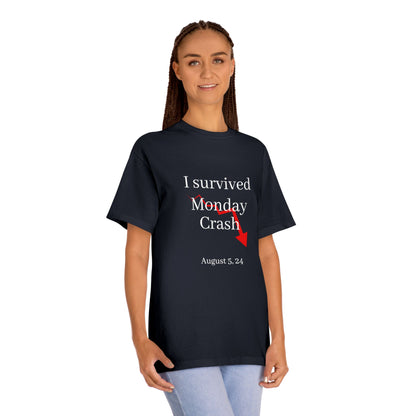 Stock Market T-Shirt - I Survived Monday Crash August 5, 2024 Unisex Tee