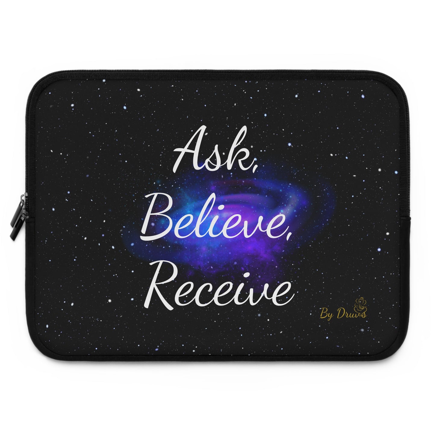 iPad Cover /Laptop Sleeve Cover with Ask, Believe, Receive,  iPad Cover, Notebook Cover, Laptop Cover, Positive Thinking