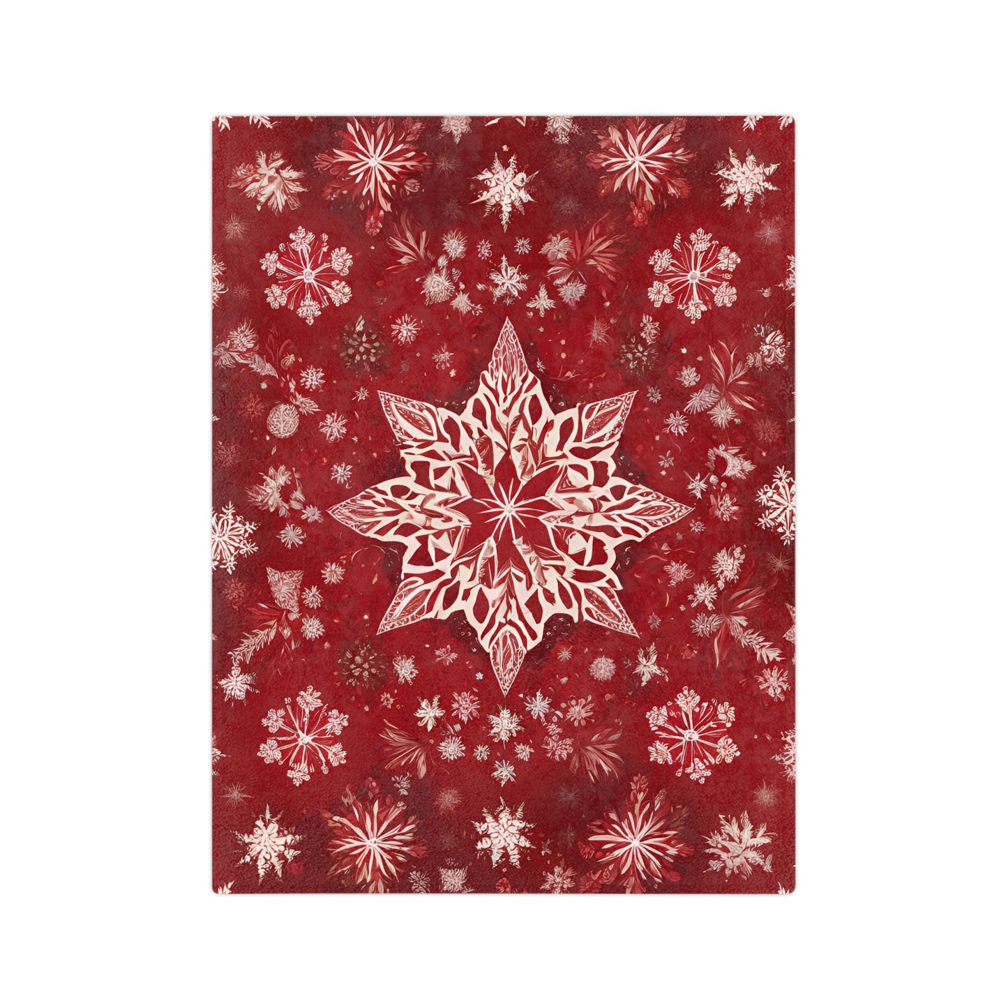 Velveteen Blanket Snowflake Star