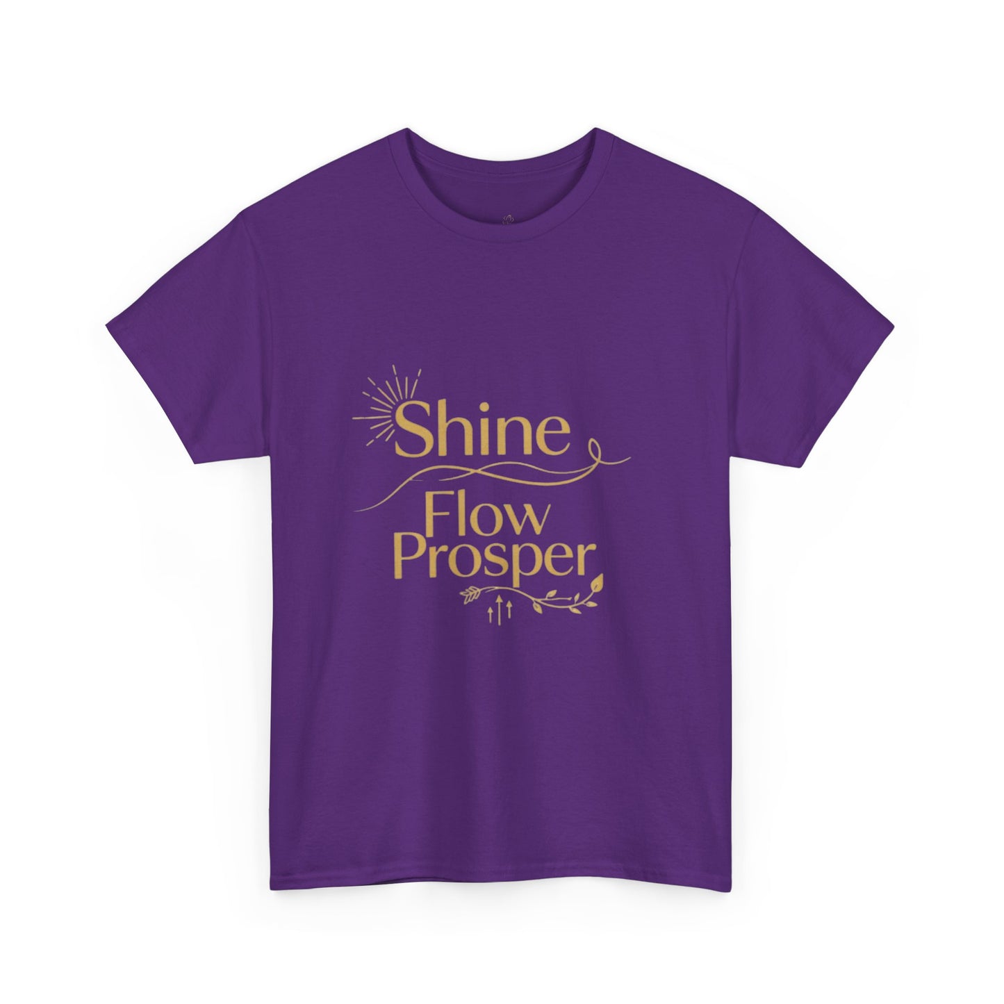 Shine Flow Prosper T-Shirt – Luxe Edition Affirmation Tee | Druvs
