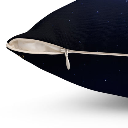 Shine Flow Prosper Cushion – Cosmic Galaxy Throw Pillow by Druvs