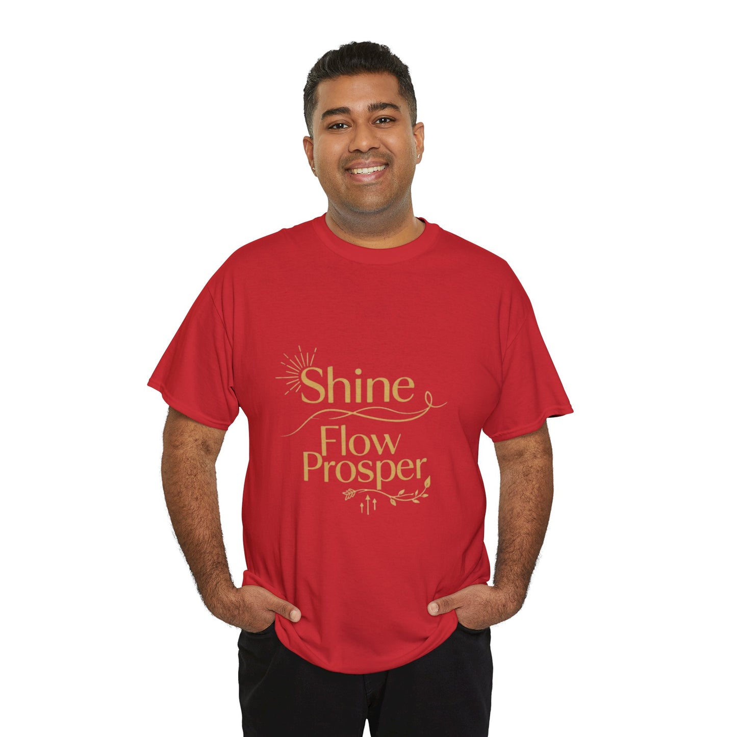 Shine Flow Prosper T-Shirt – Luxe Edition Affirmation Tee | Druvs