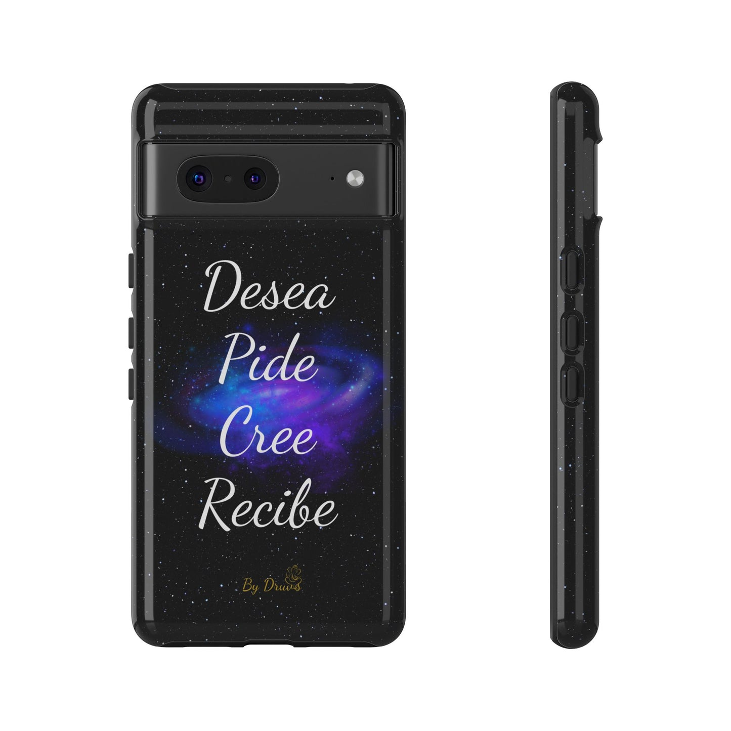 Funda para Móvil, Desea, Pide, Cree, Recibe, Ley de Atracción, Pensamiento Positivo,  iPhone, Samsung, Google Pixel, Carcasa para movil