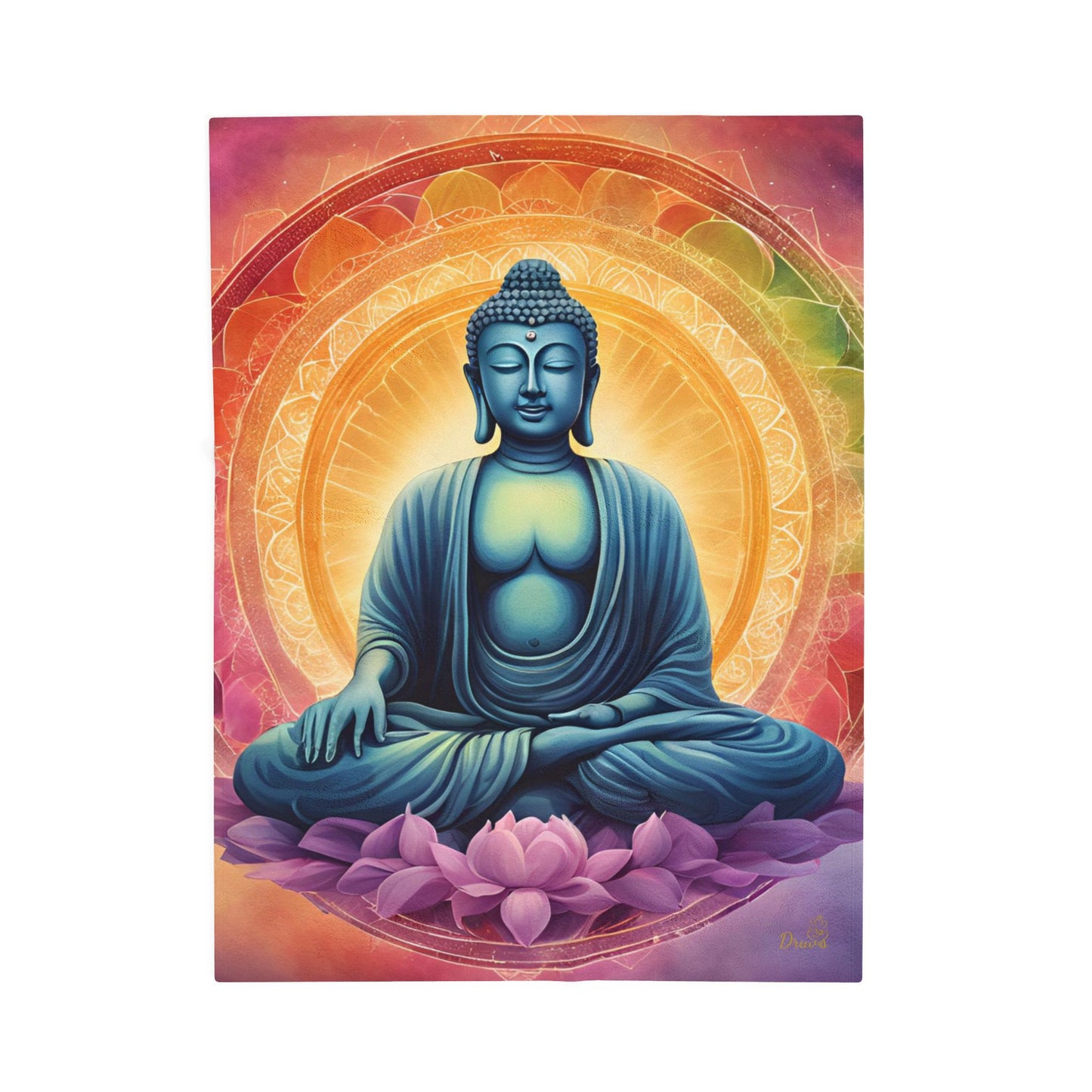 Colorful Buddha Blanket