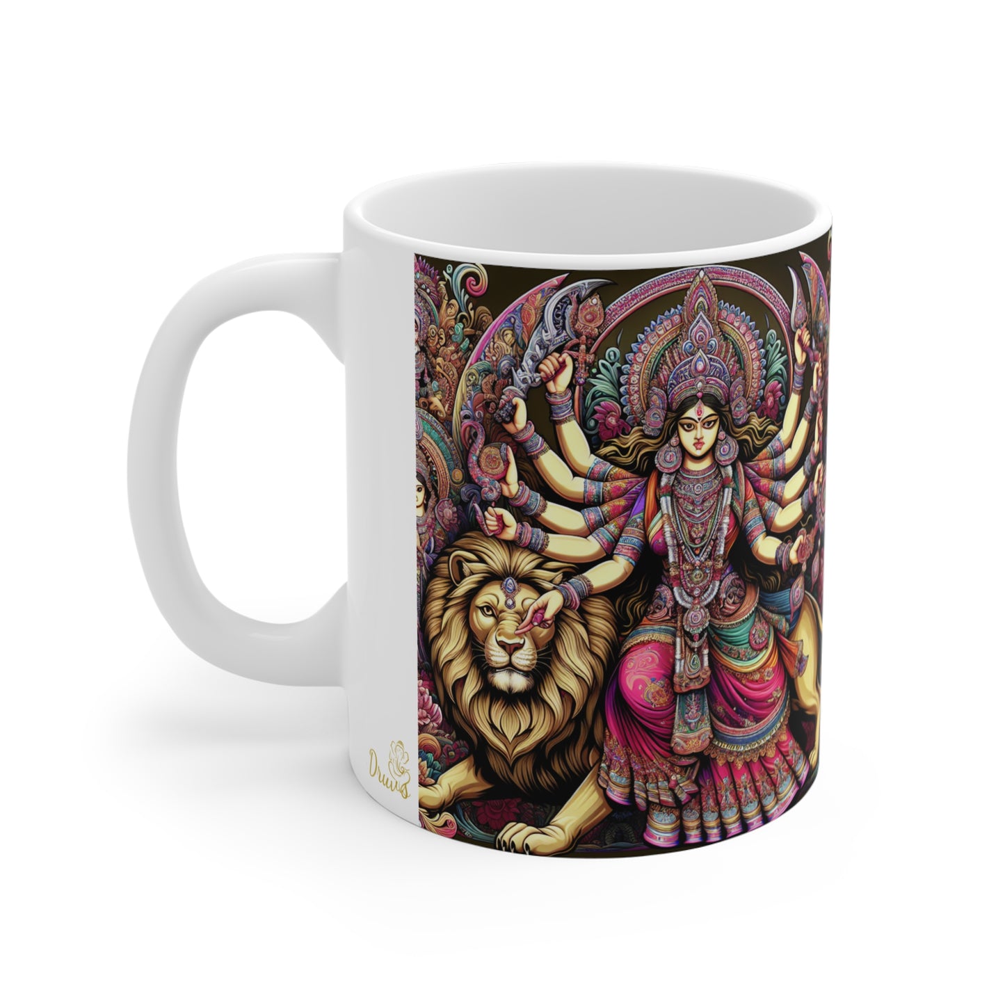 Durga Maa Design Mug 11oz, Navratri Celebrations, Diwali, Indian Festivals