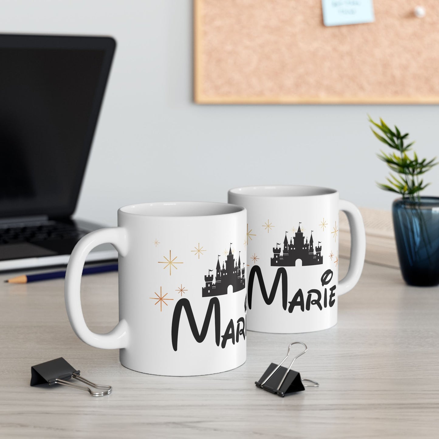 Personalized Castle Mug – Custom Name Magic Mug for Disney Lovers