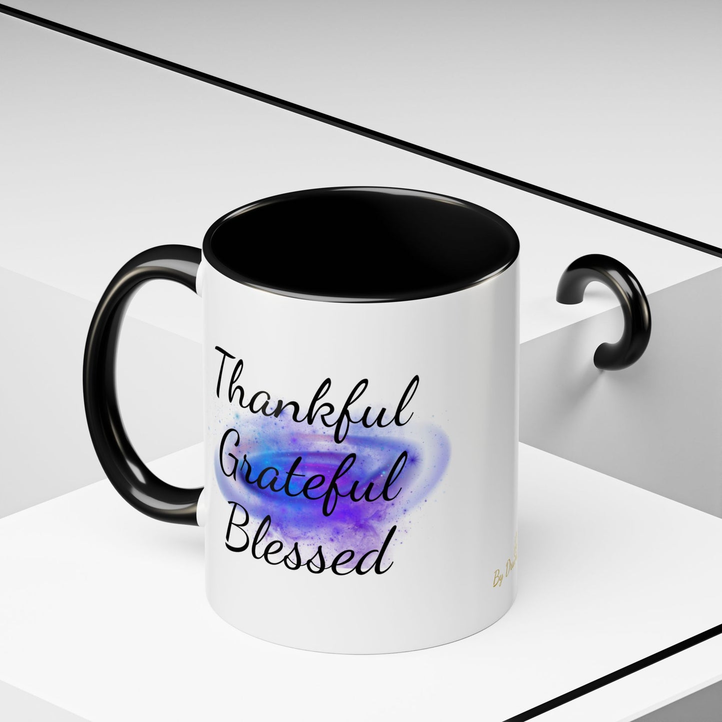 Two Tone Inspirational Mug, Gratitude Mug - Druvs