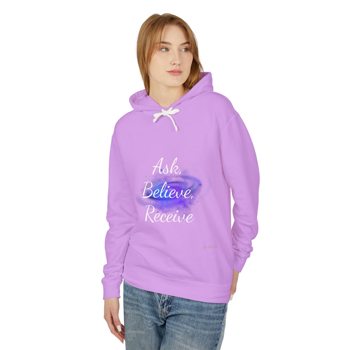 Unisex Hoodie Sweatshirt with Ask, Believe, Receive in it, Inspirational, Law of attraction, Motivational Hoodie, Gifts Idea