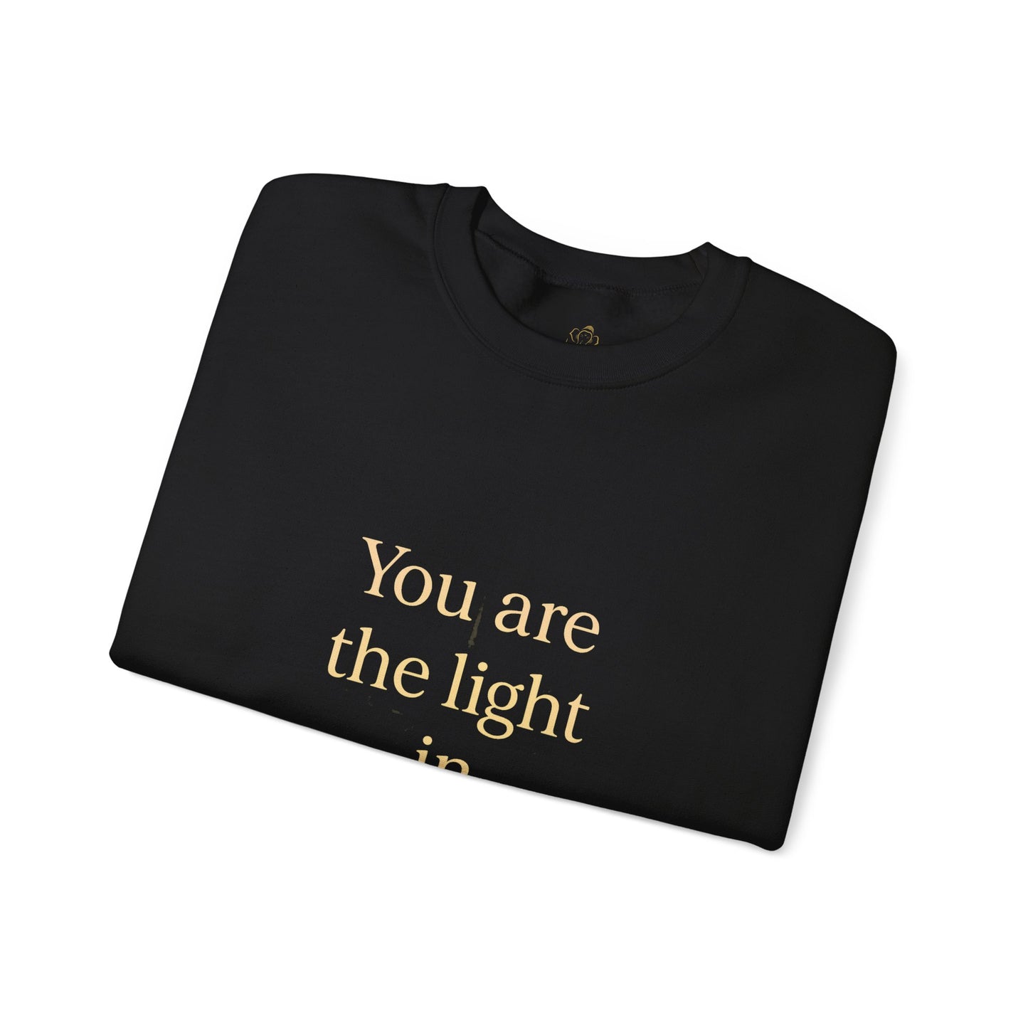 You Are the Light in Winter’s Heart – Inspirational Quote Sweatshirt (Unisex)