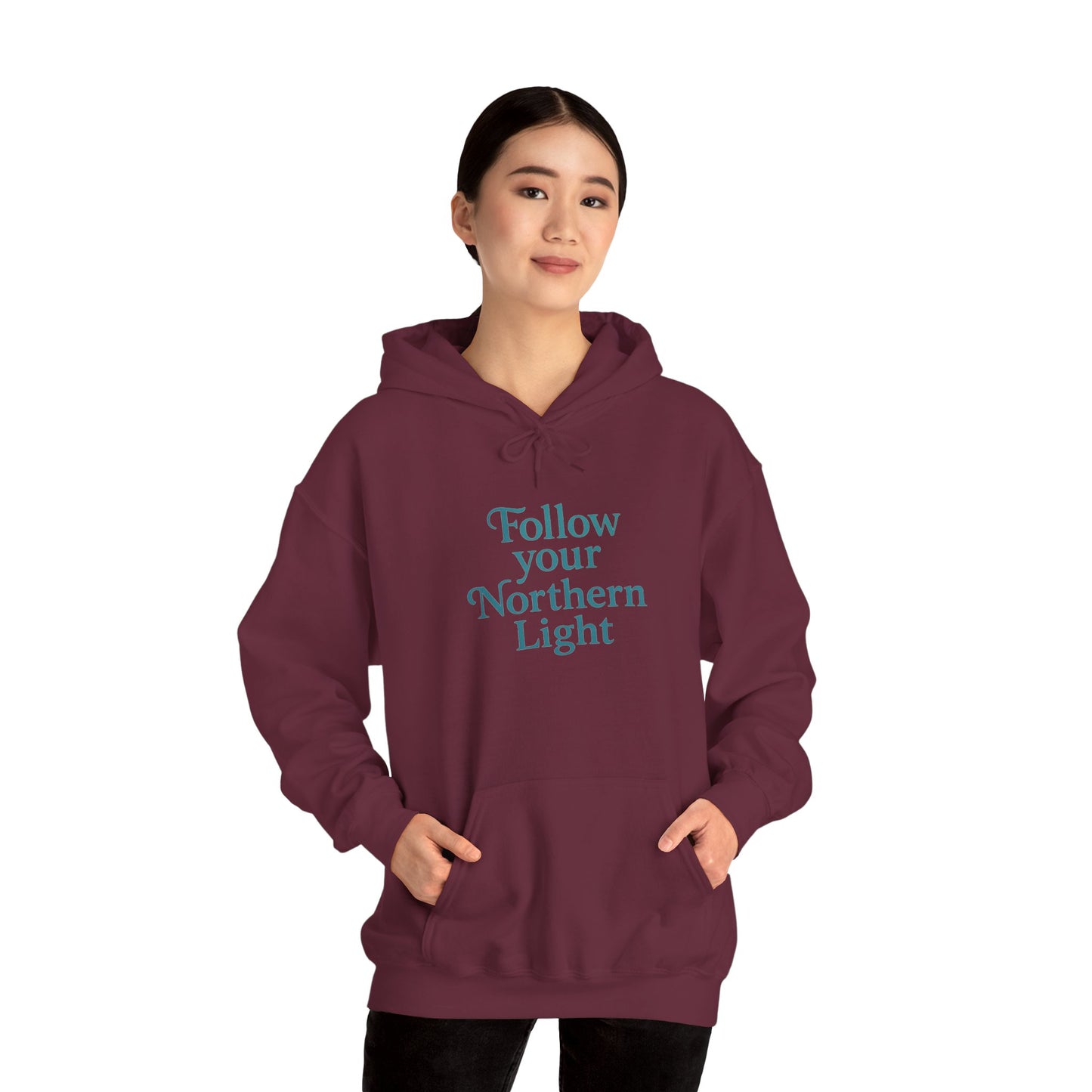 Follow Your Northern Light – Inspirational Winter Hoodie