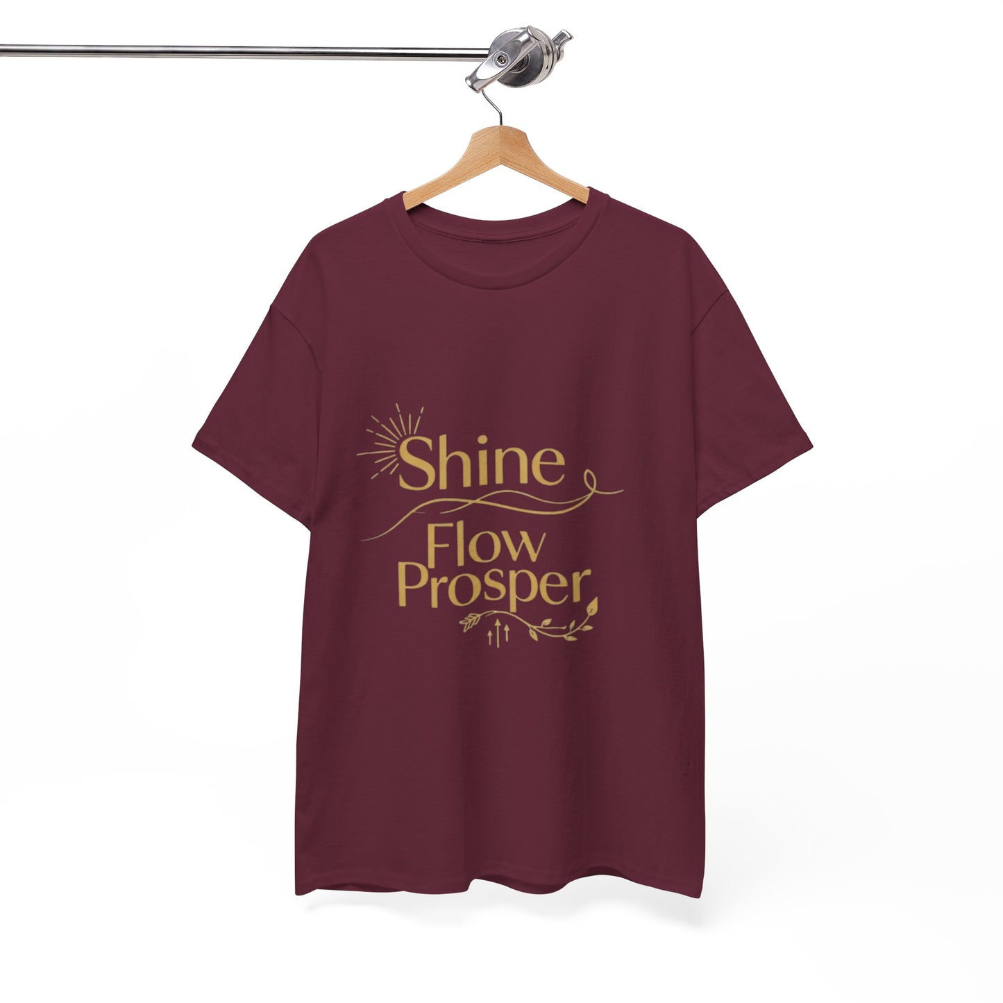 Shine Flow Prosper T-Shirt – Luxe Edition Affirmation Tee | Druvs