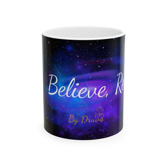 Ask. Believe. Receive. Mug – 11oz & 15oz Affirmation Coffee Cup by Druvs