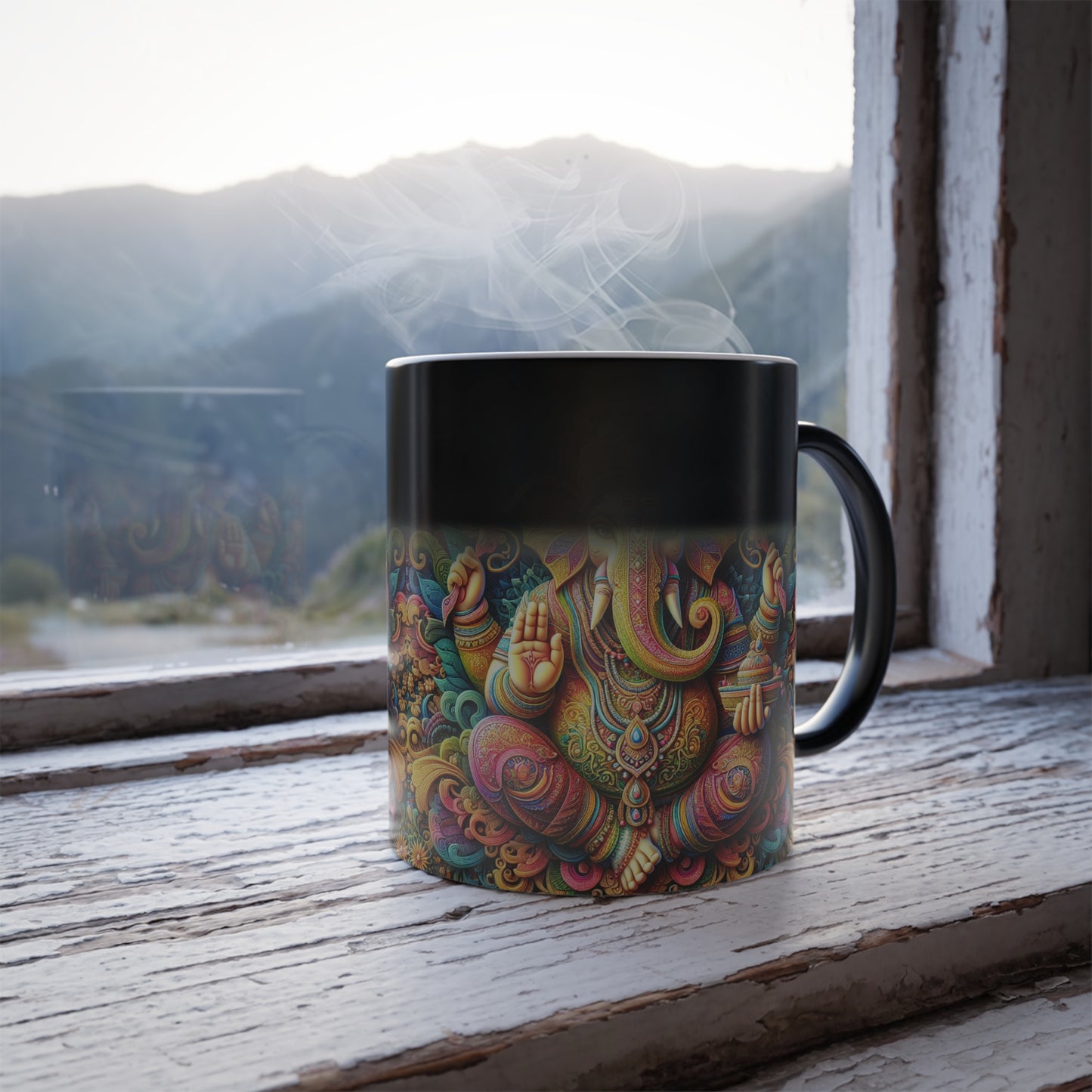 Ganesh Mug | Lord Ganesha Coffee Cup | Hindu Gift | Spiritual Mug | Meditation Tea Cup | Yoga Gift