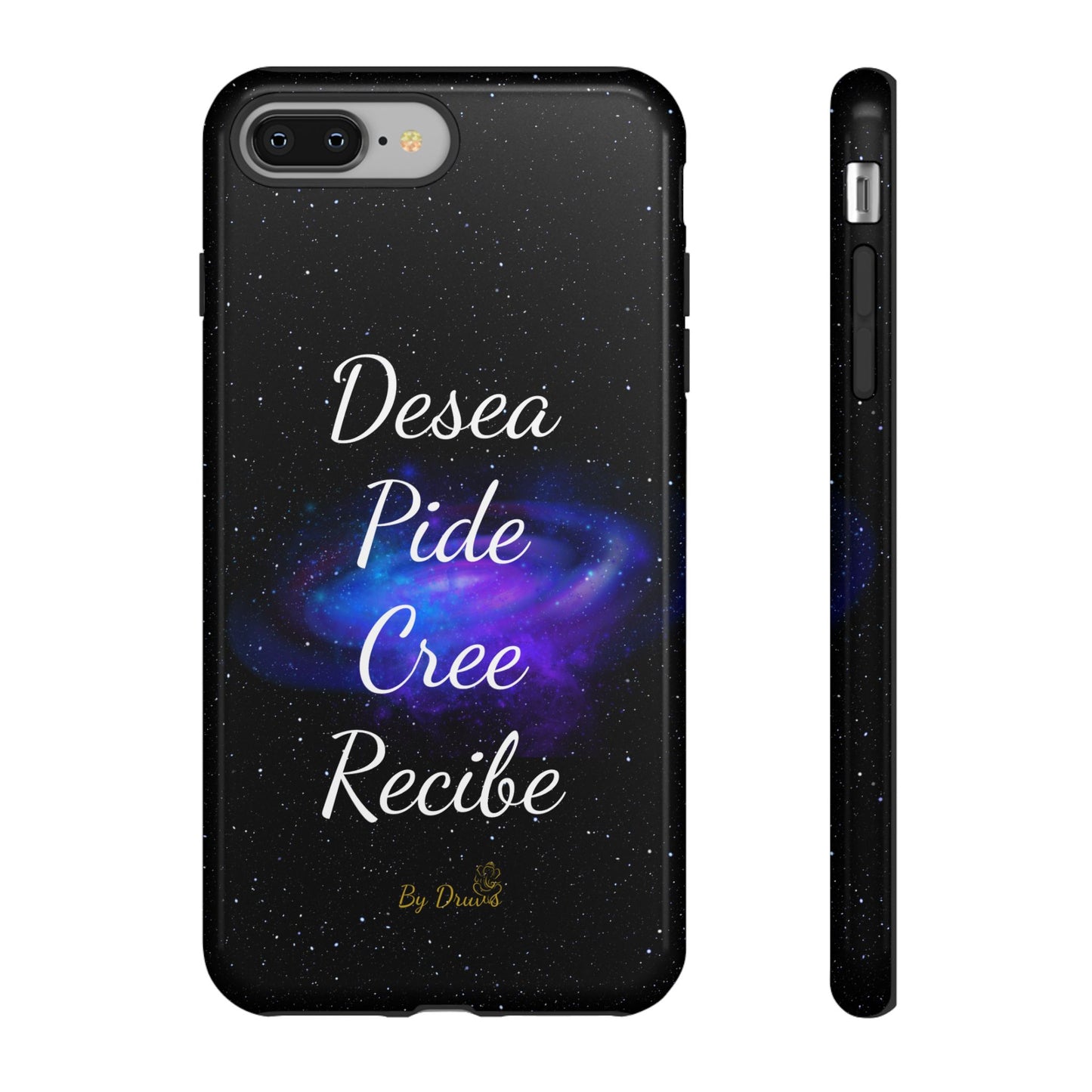 Funda para Móvil, Desea, Pide, Cree, Recibe, Ley de Atracción, Pensamiento Positivo,  iPhone, Samsung, Google Pixel, Carcasa para movil