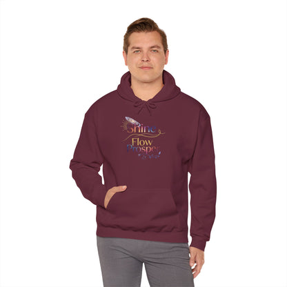 Shine Flow Prosper – Spiritual Manifestation Hoodie