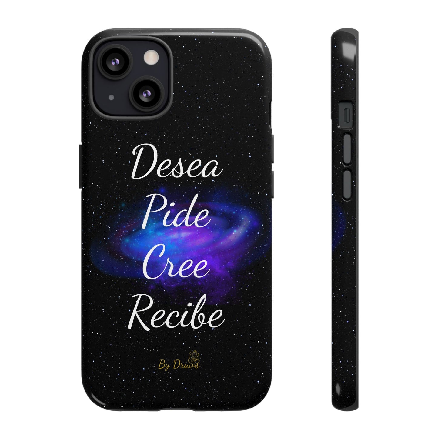 Funda para Móvil, Desea, Pide, Cree, Recibe, Ley de Atracción, Pensamiento Positivo,  iPhone, Samsung, Google Pixel, Carcasa para movil