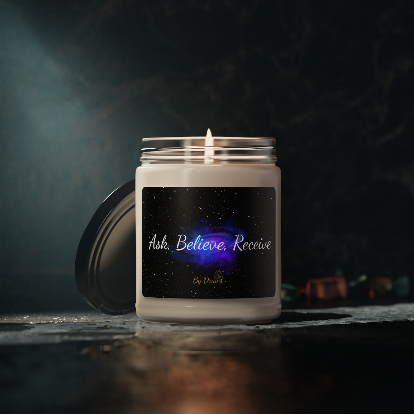 Scented Soy Candle, 9oz - Ask, Believe, Receive, Law of Attraction