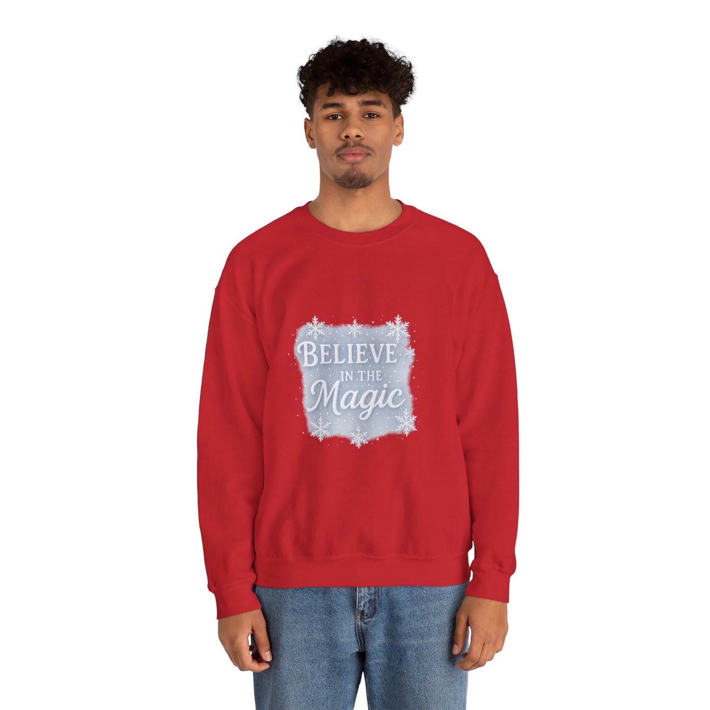 Believe in the Magic Winter Sweatshirt – Unisex Cozy Christmas Crewneck