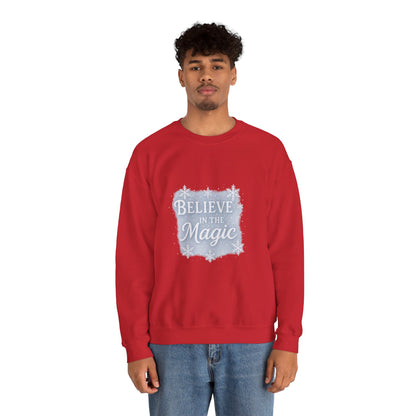 Believe in the Magic Winter Sweatshirt – Unisex Cozy Christmas Crewneck