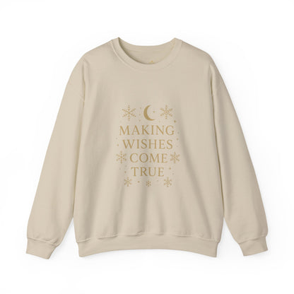 Making Wishes Come True – Celestial Snowflake Sweatshirt