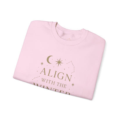 Align with the Winter Stars – Celestial Holiday Sweatshirt | Spiritual Winter Vibes