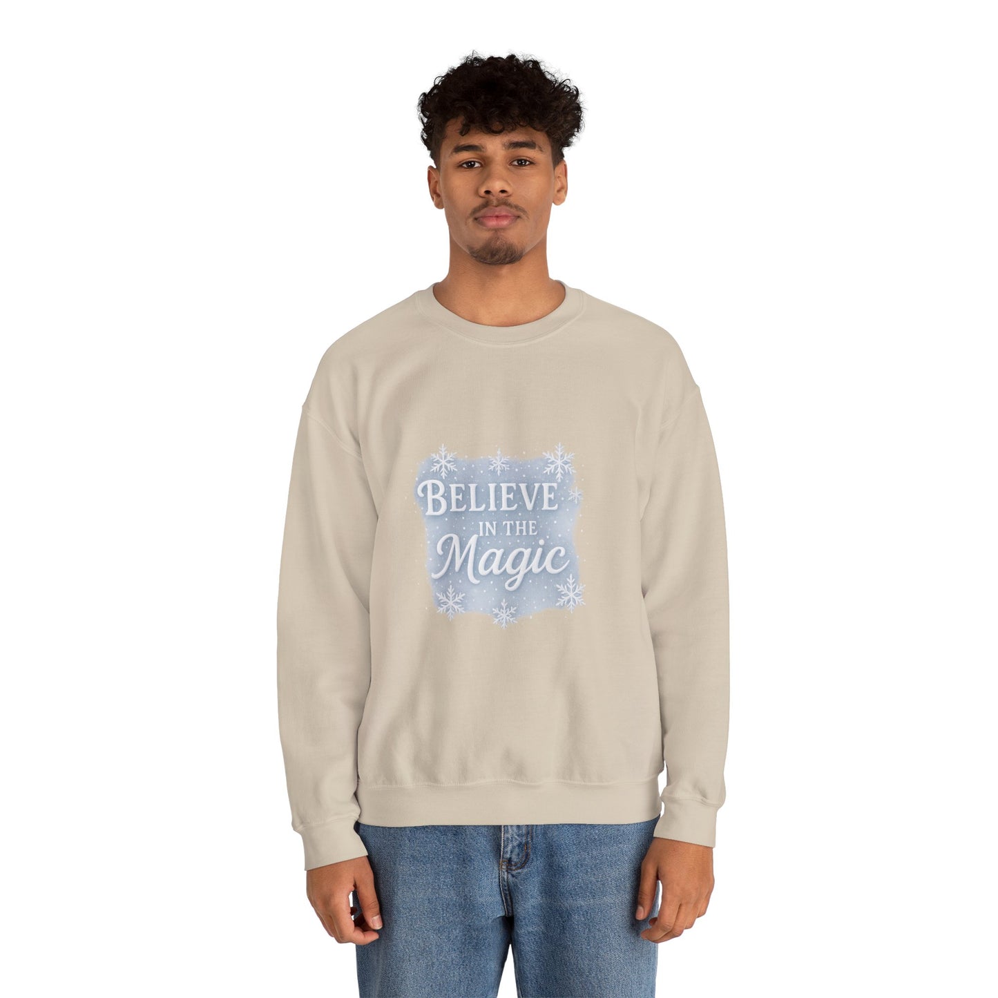 Believe in the Magic Winter Sweatshirt – Unisex Cozy Christmas Crewneck