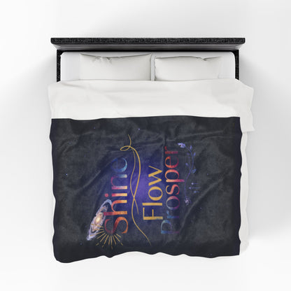 Shine Flow Prosper – Luxe Velveteen Throw Blanket