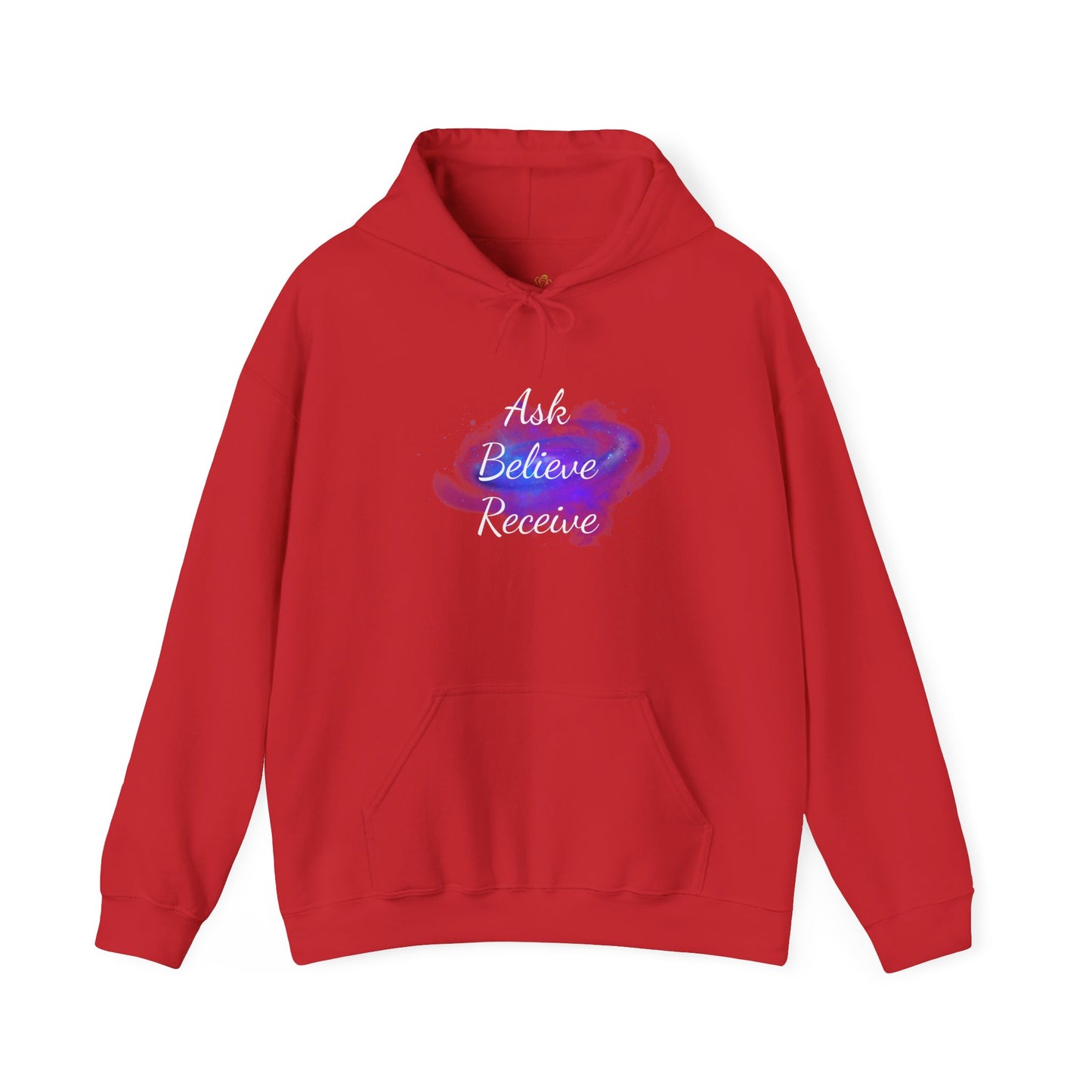 Ask Believe Receive Hoodie | Spiritual Manifestation Sweatshirt for Meditation & Mindfulness
