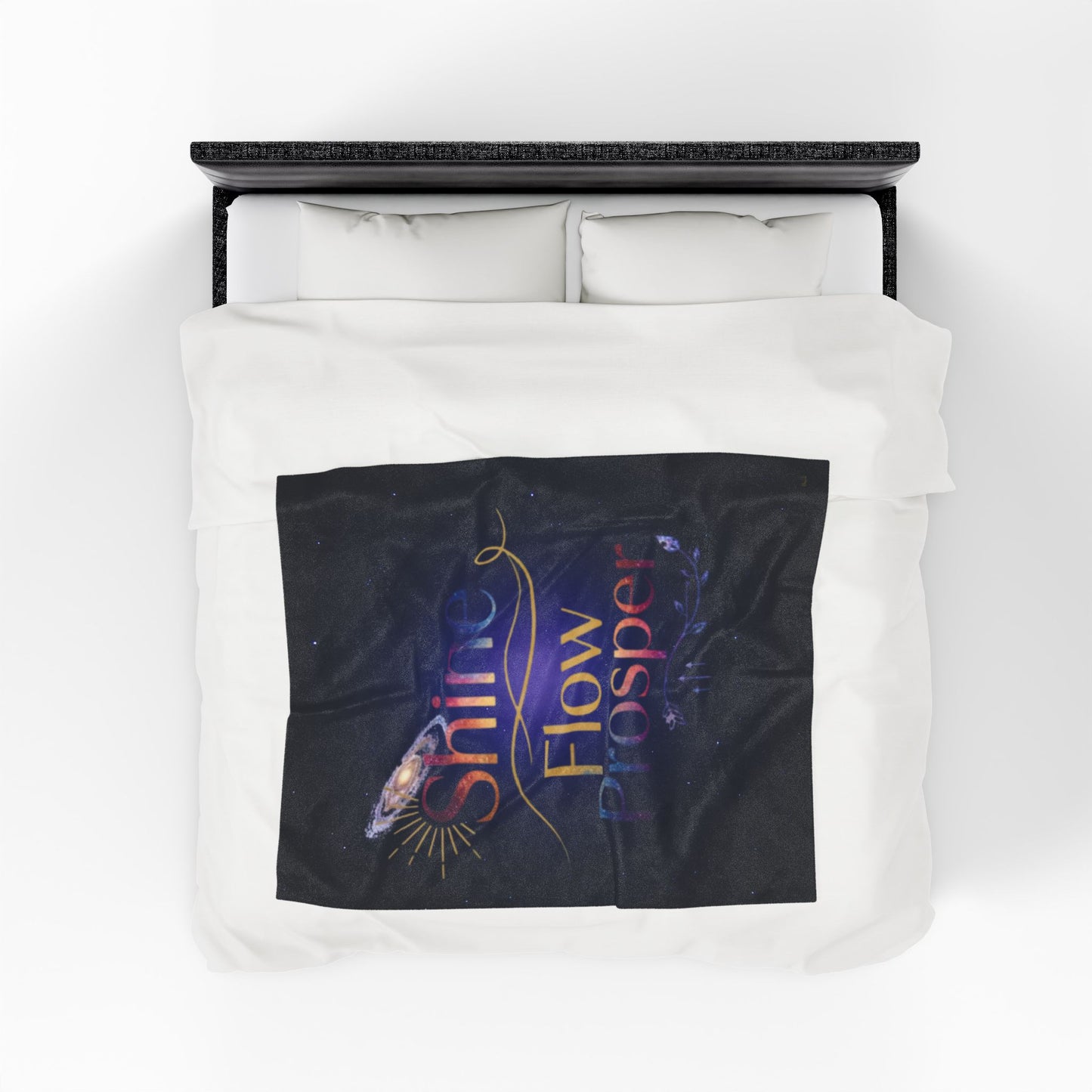 Shine Flow Prosper – Luxe Velveteen Throw Blanket