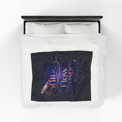 Shine Flow Prosper – Luxe Velveteen Throw Blanket