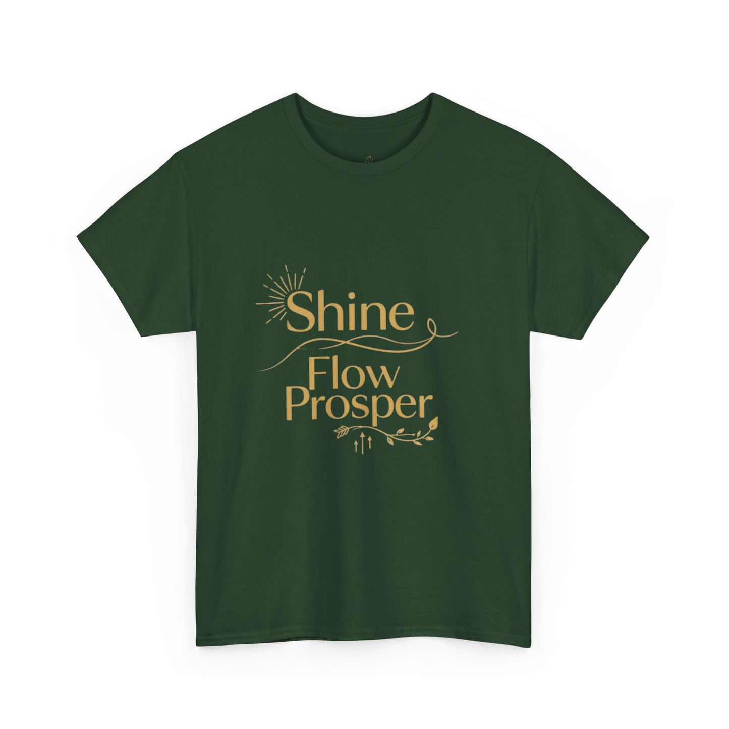 Shine Flow Prosper T-Shirt – Luxe Edition Affirmation Tee | Druvs