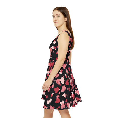 Black Heart Dress - Valentines Day, Casual Wear