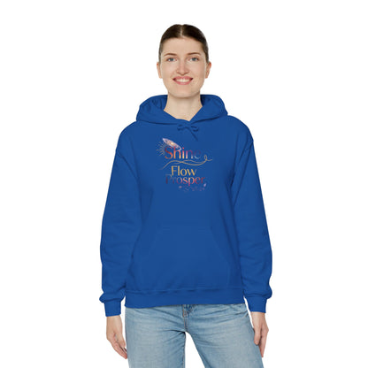Shine Flow Prosper – Spiritual Manifestation Hoodie