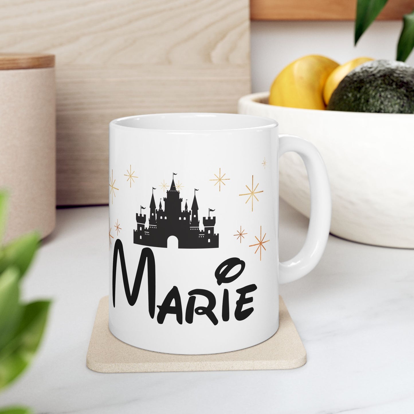 Personalized Castle Mug – Custom Name Magic Mug for Disney Lovers