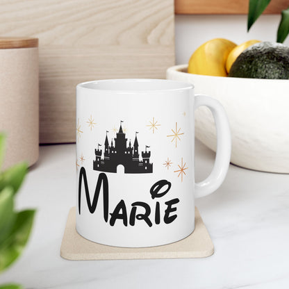 Personalized Castle Mug – Custom Name Magic Mug for Disney Lovers